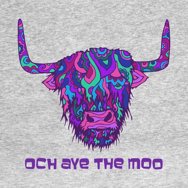 Scottish Highland Cow - Och Aye The Moo by TimeTravellers